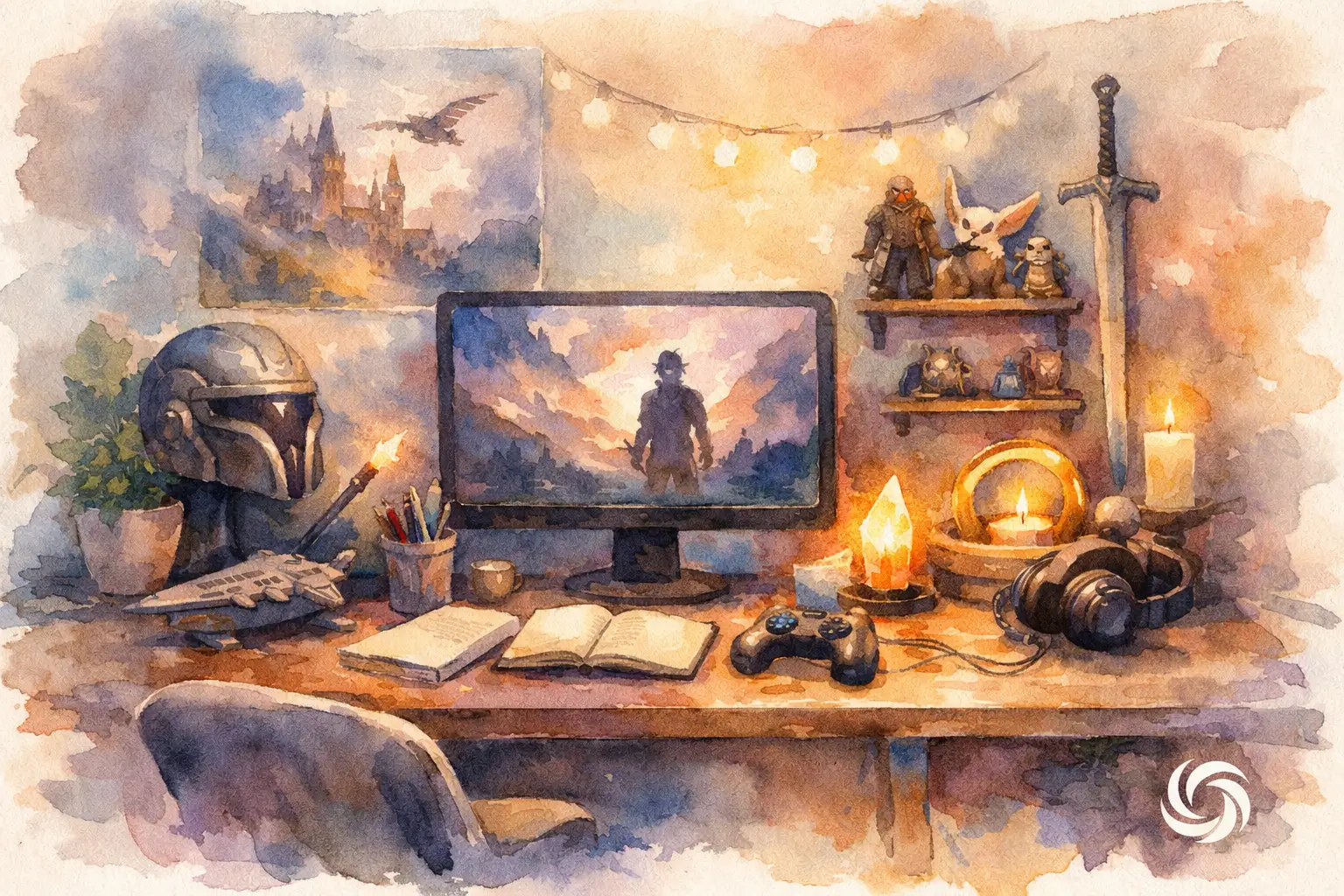 A Fandom Desk Makeover Example with Real Character