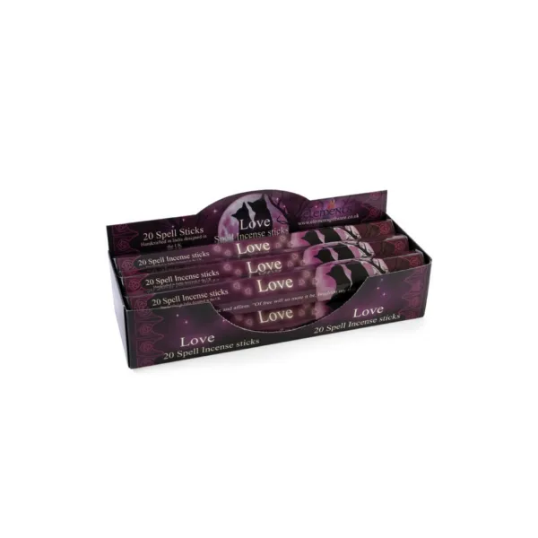 Set of 6 Packets of Love Spell Incense Sticks by Lisa Parker