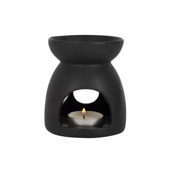 Black Triple Moon Cut Out Oil Burner