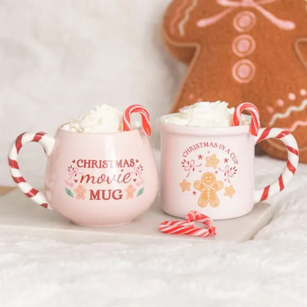 Pink Christmas in a Cup Mug