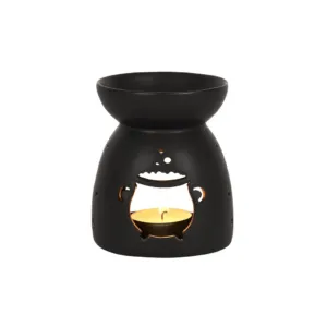 Black Cauldron Cut Out Oil Burner