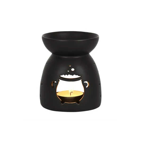 Black Cauldron Cut Out Oil Burner