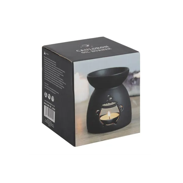 Black Cauldron Cut Out Oil Burner