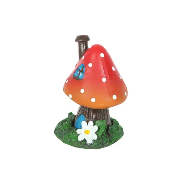 Red Smoking Toadstool Incense Cone Holder