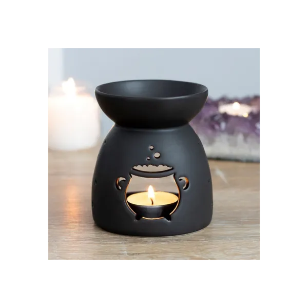 Black Cauldron Cut Out Oil Burner