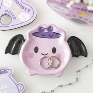 Pastel Bat Cauldron Trinket Dish | Gothic Decor