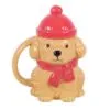 Winter Puppy Lidded Mug