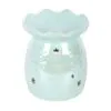 Iridescent Blue Snowflake Oil Burner and Wax Warmer