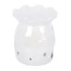 Iridescent White Snowflake Oil Burner and Wax Warmer