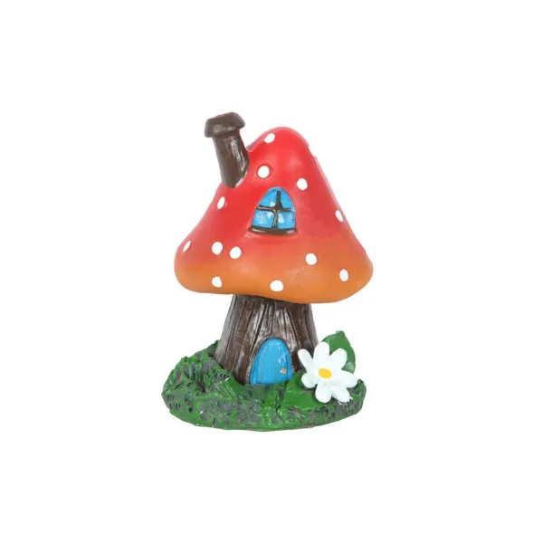 Red Smoking Toadstool Incense Cone Holder