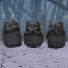 Three Wise Fat Cats 8.5cm