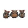 b4473n9.webp Three Wise Bats 8.5cm