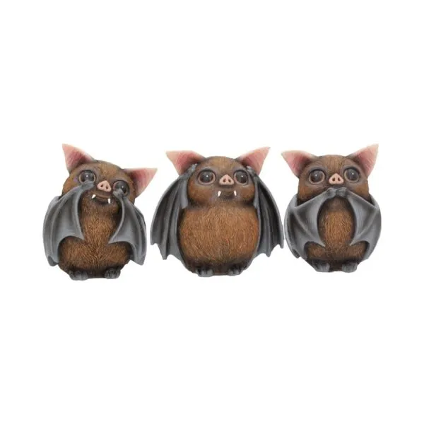 b4473n9.webp Three Wise Bats 8.5cm