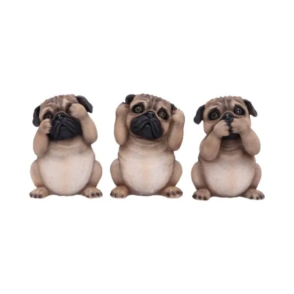 b4884p9.webp Three Wise Pugs 8.5cm