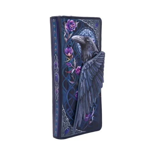 b5629t1-3.webp Ravens Flight Embossed Purse 18.5cm