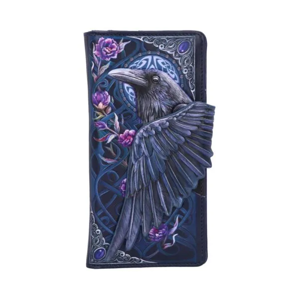 b5629t1.webp Ravens Flight Embossed Purse 18.5cm