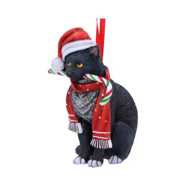 b5782u1-1.webp Candy Cane Cat Hanging Ornament (LP) 9cm