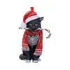 b5782u1.webp Candy Cane Cat Hanging Ornament (LP) 9cm