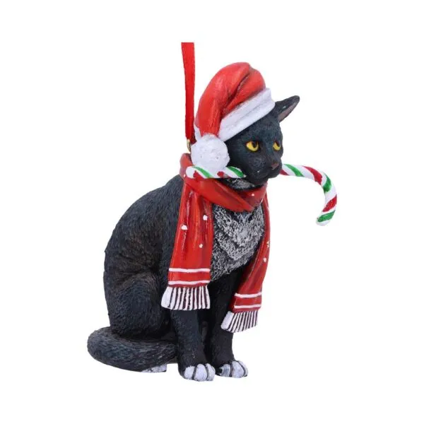 b5782u1-3.webp Candy Cane Cat Hanging Ornament (LP) 9cm