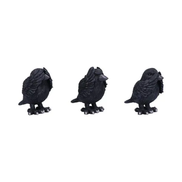 Three Wise Ravens 8.7cm
