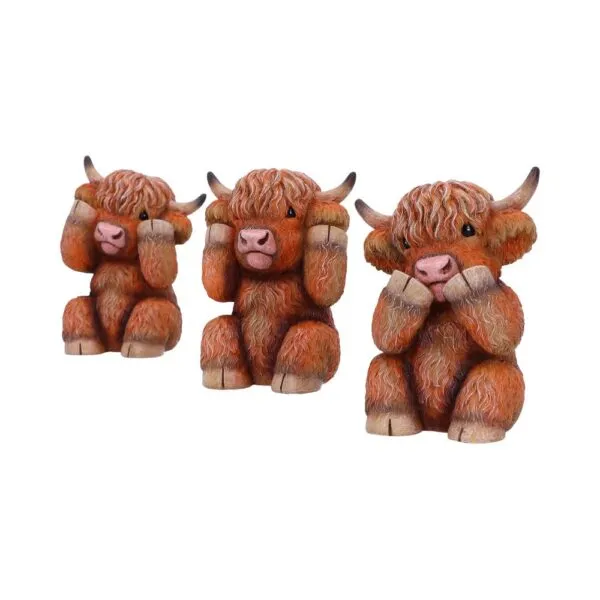 b6047w2-1.webp Three Wise Highland Cows 9.6cm