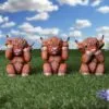b6047w2-7.webp Three Wise Highland Cows 9.6cm