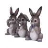 b6350x3-1.webp Three Wise Donkeys 11cm