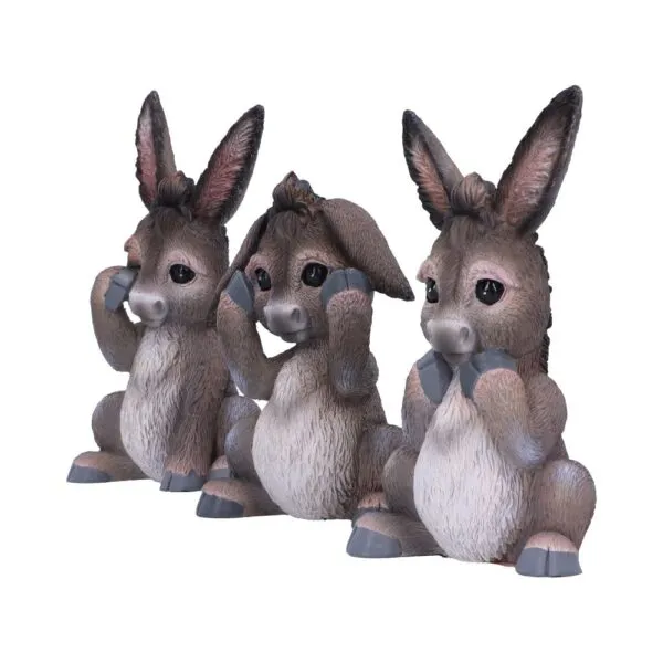 b6350x3-1.webp Three Wise Donkeys 11cm