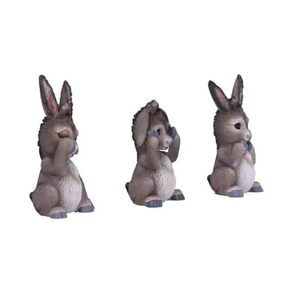 b6350x3-3.webp Three Wise Donkeys 11cm