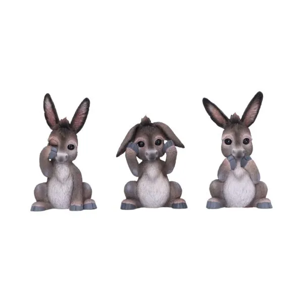 b6350x3.webp Three Wise Donkeys 11cm
