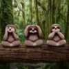 Three Wise Sloths 8cm