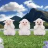 Three Wise Sheep 8.5cm