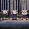 Three Wise Werewolves 7.5cm