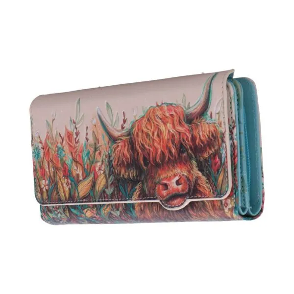 b7246c25-1.webp Highland Cow Embossed Purse 18.5cm