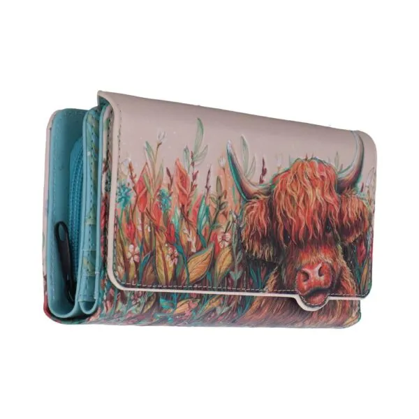 b7246c25-3.webp Highland Cow Embossed Purse 18.5cm