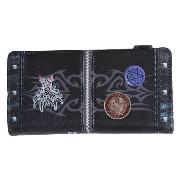 Unzipped Dragon Embossed Purse (AS) 18.5cm