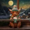 Winter Highland Cow Hot Cocoa