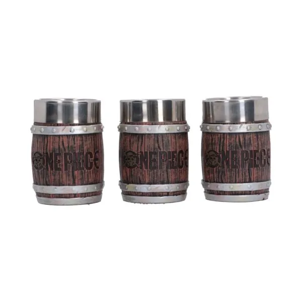 One Piece Barrel Shot Glass Set (Set of 3) 8.2cm