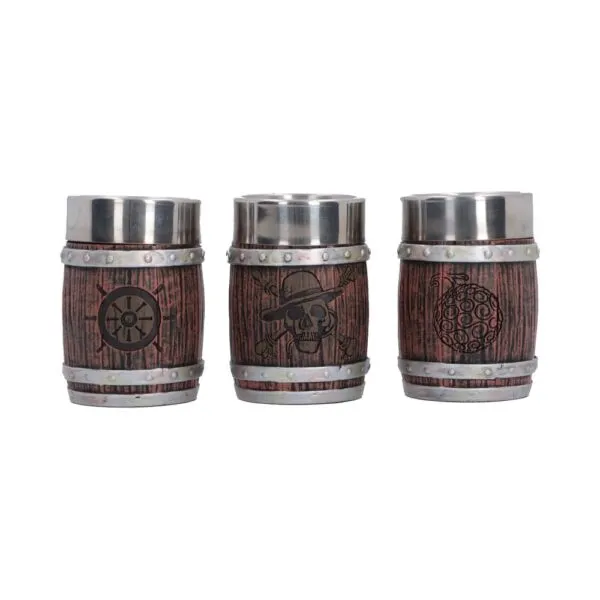 One Piece Barrel Shot Glass Set (Set of 3) 8.2cm