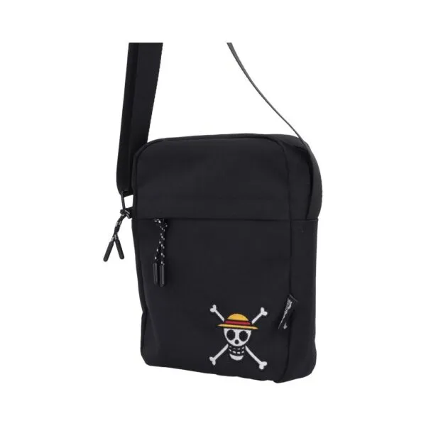 One Piece Luffy Jolly Roger Crossbody Bag (Black) 22.8cm