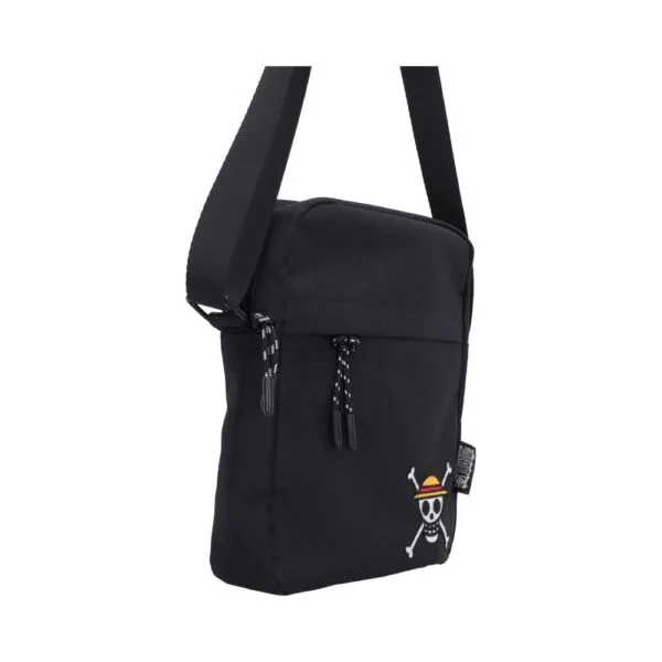 One Piece Luffy Jolly Roger Crossbody Bag (Black) 22.8cm