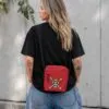 One Piece Luffy Jolly Roger Crossbody Bag (Red) 22.8cm