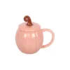 Pink Curly Pumpkin Lidded Mug