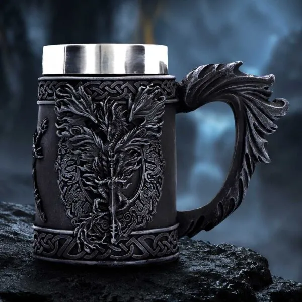 Dragon Blade - Flame Blade Tankard by Ruth Thompson 14.6cm