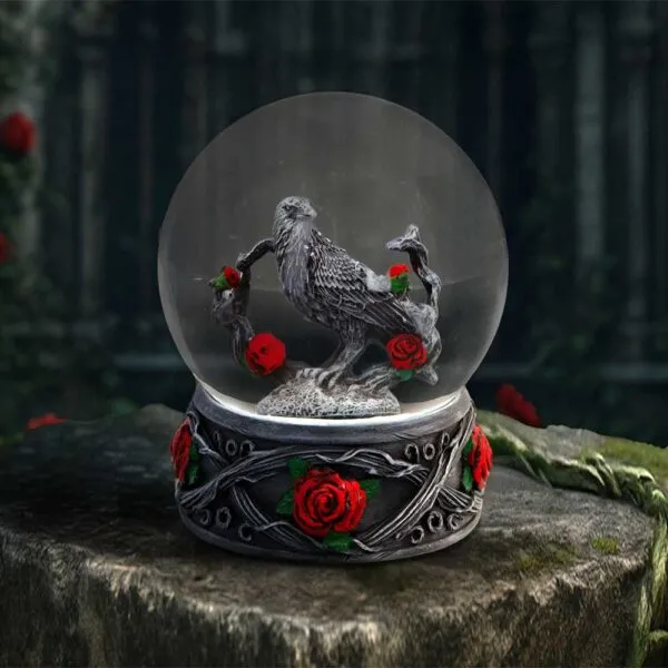 Twilight Bloom Snow Globe 12.5cm