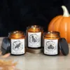 Set of 3 Frightful Folk Scented Candles