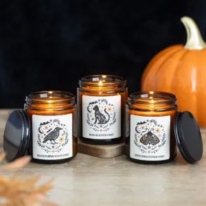 Set of 3 Frightful Folk Scented Candles