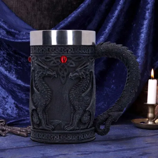 nem3731-7.webp Black Wing Tankard 16cm