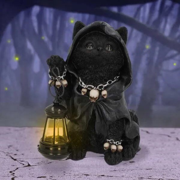 u6172w2-7.webp Reapers Feline Lantern 18.5cm