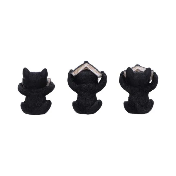 u6717a24-2.webp Three Wise Spell Cats 8.5cm